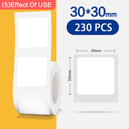 Niimbot 1Roll B1 White Sticker Waterproof Paper Adhesive Label White