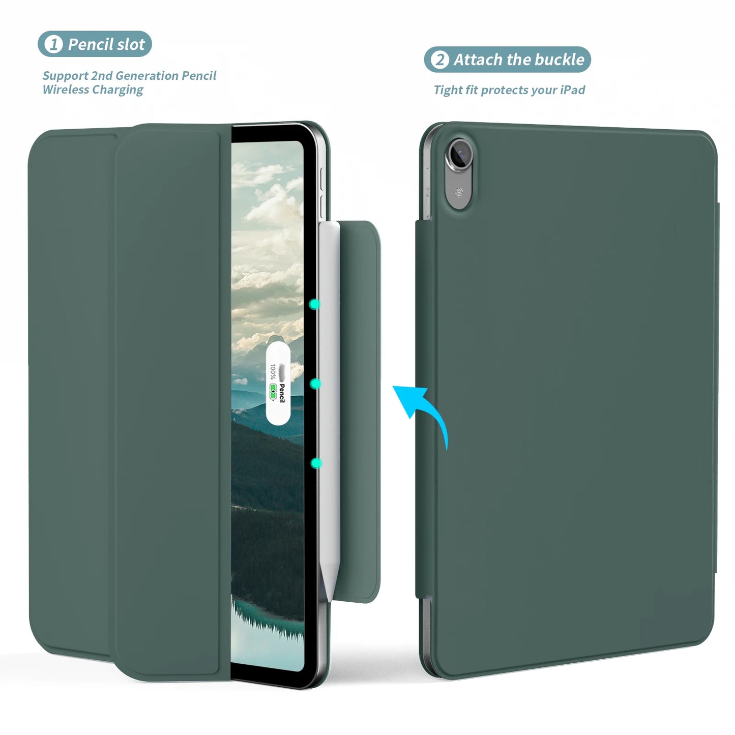 ZOYU for iPad 10 10.9 2022 Pro 11 12.9 inch Magnetic Case, For iPad