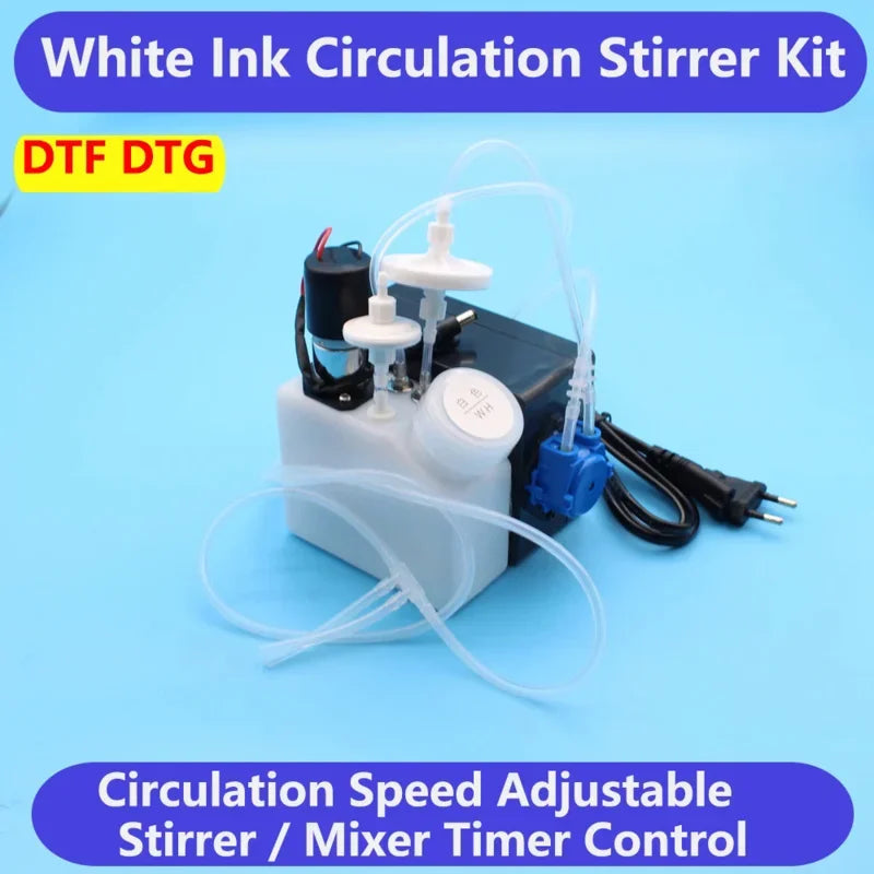 DTF White Ink Tank Adjustable Circulation System Sitrrer Timer