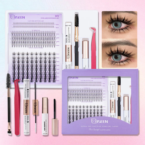 DIY Lash Extension Mix Styles Lash Clusters Individual with Bond&Seal