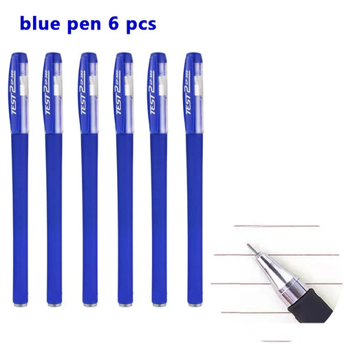 Gel pens Set Black Blue Red Refill Gel Pen Bullet Tip 0.5mm School &