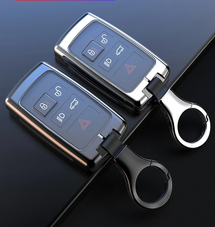 Car Zinc Alloy TPU Key Case Cover Holder For Land Rover Range Rover