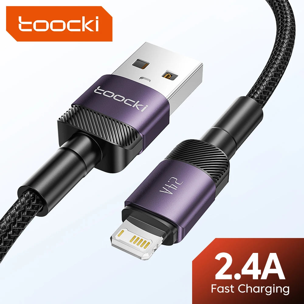 Toocki USB Cable For iPhone 14 13 12 Pro Max X XS XR 8 7 Plus iPad