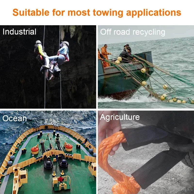 Synthetic Fiber Soft Shackle for Vehicle Recovery Off Road Towing