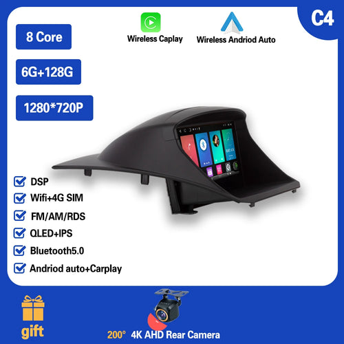 Car Radio Carplay For Ford Fiesta  Mk 6 2008-2019  Android