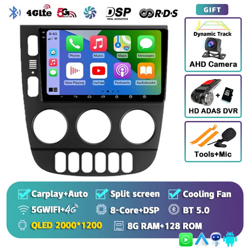 Android 14 Carplay Auto 2K Screen Car Radio Multimedia Player