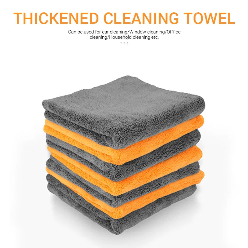 SEAMETAL 40X40cm Microfiber Towels Car Care Washing Thicken Towel Car