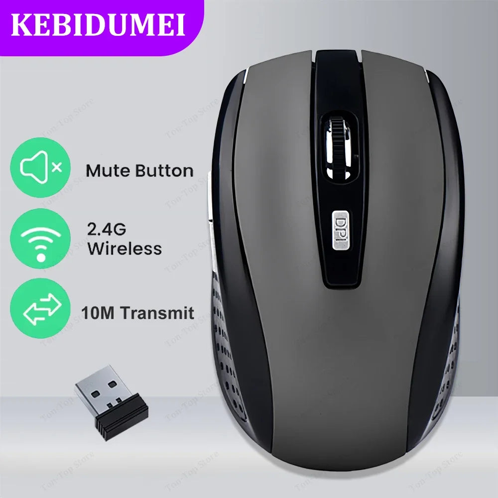 2.4G Wireless Mouse Gaming Mouse Silent Mouse Ergonomic Mouse 6