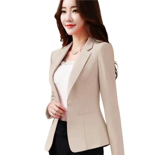 Solid Color Thin Blazer Women 2023 New Long Sleeve Spring And Summer
