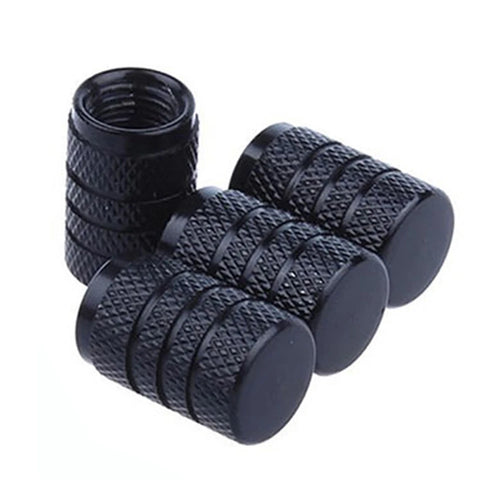AQTQAQ Aluminum Alloy Car Wheel Tire Valve Caps Tyre Rim Stem Covers