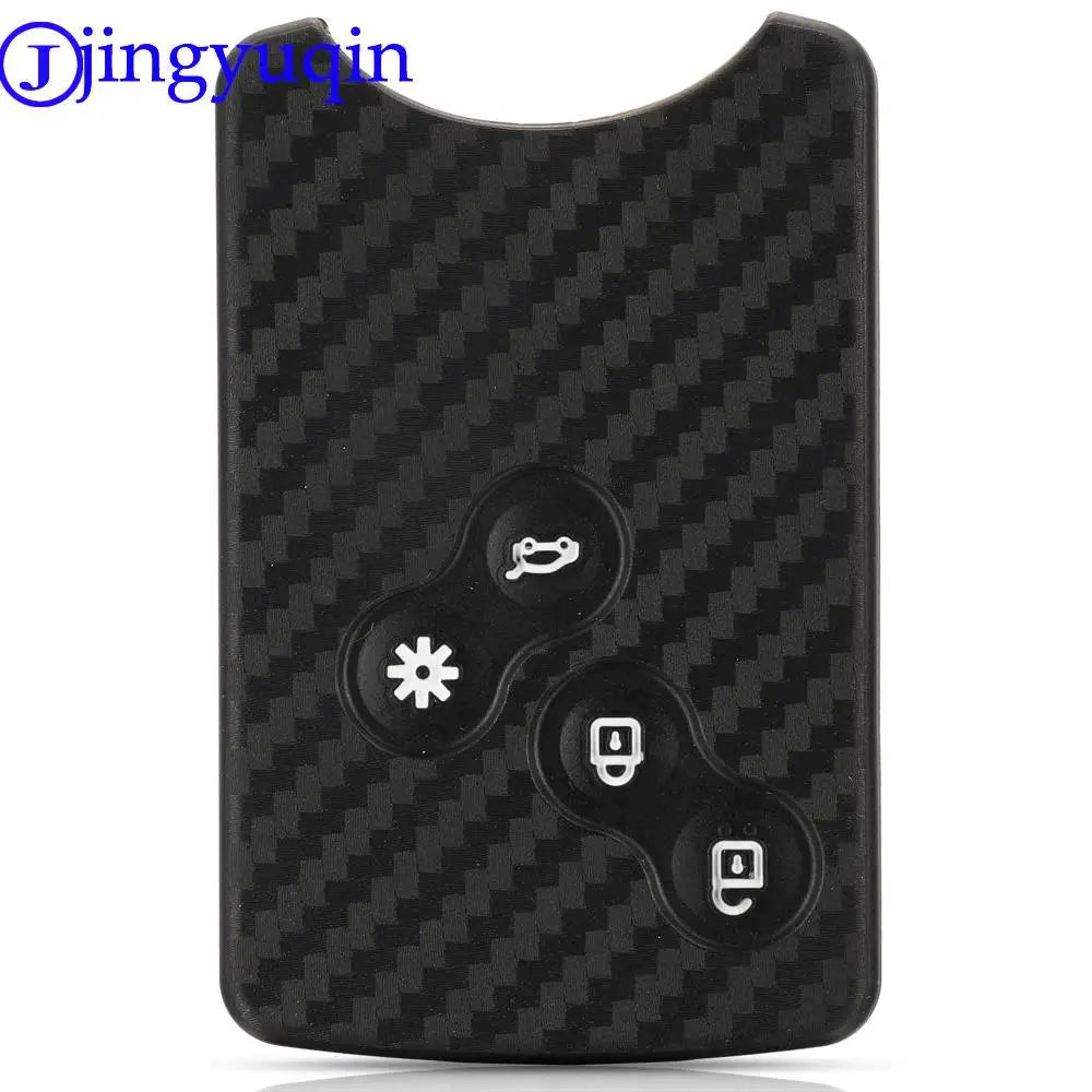 jingyuqin Carbon Men Car Key Bag Case For Renault Kadjar Captur Clio