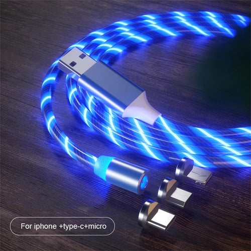 Magnetic Suction Streamer Data Cable for Apple Type C Android Mobile