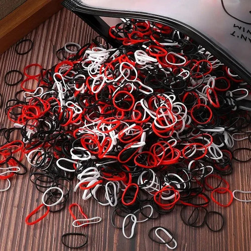 Children's Rubber Bands Small Disposable Leather Covers Tie Headbands