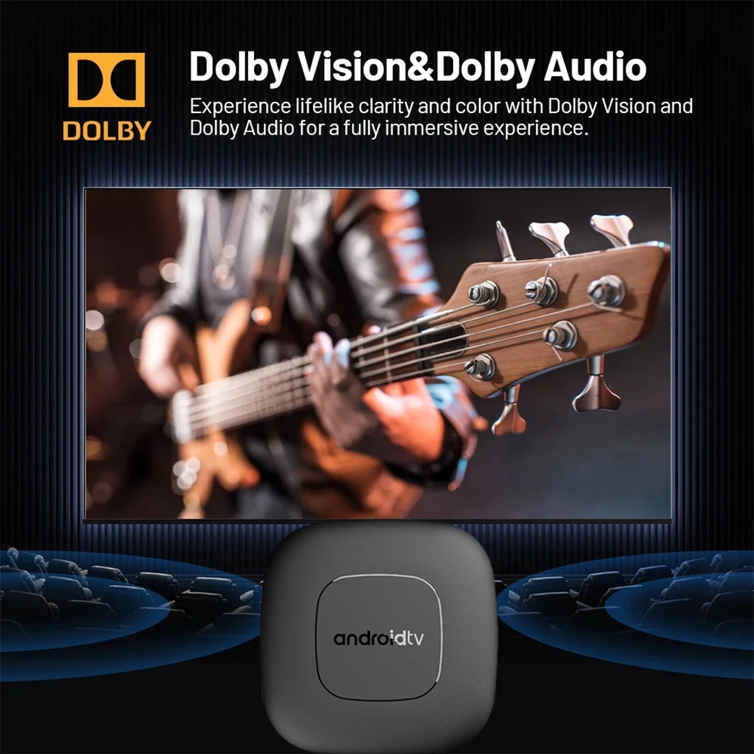 Smart Androidtv TV Box Android 13 Set Top Box Quad Core Google