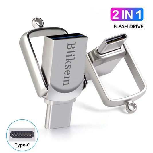 Bliksem 2in1 USB Flash Drive 32GB 64GB 128GB for TYPE-C PC High Speed