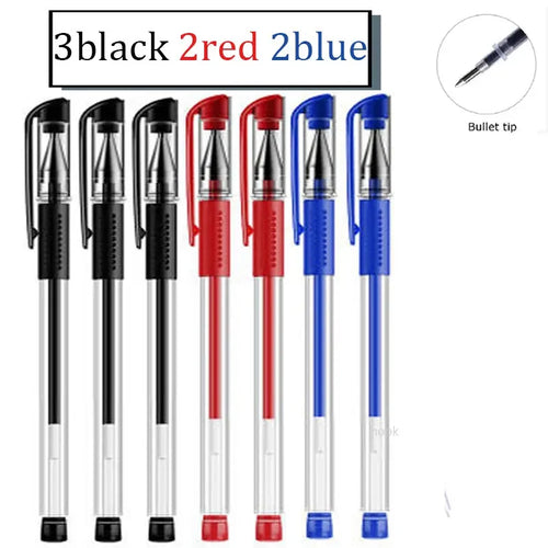 35 PCS Gel Pen Set School Supplies Black Blue Red Ink Color 0.5mm