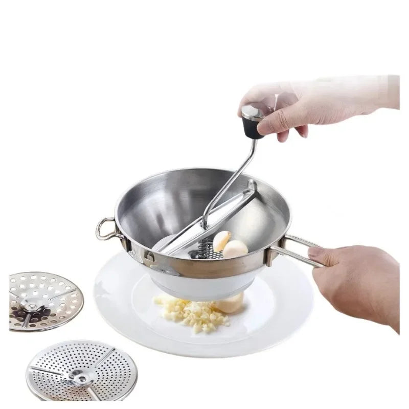 Stainless Steel Food Mill  Professional Manual Jam Masher Vegetable