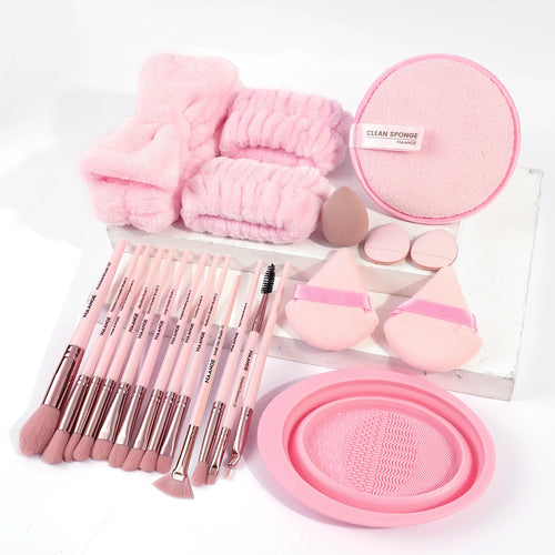 MAANGE 23pcs/Set Makeup Tool 13pcs Pro Makeup Brushes 5pcs Mixed