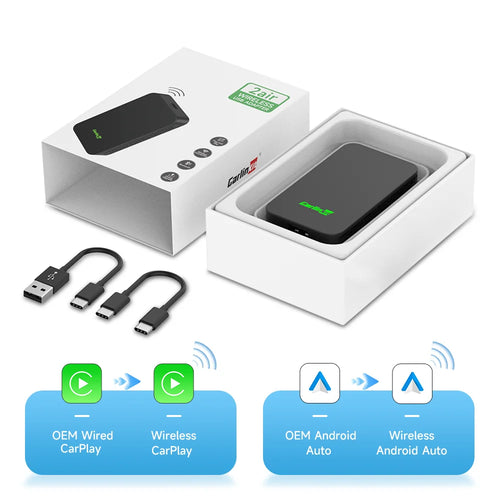 CarlinKit 5.0 Wireless Android Auto CarPlay AIBox Wireless Adapter