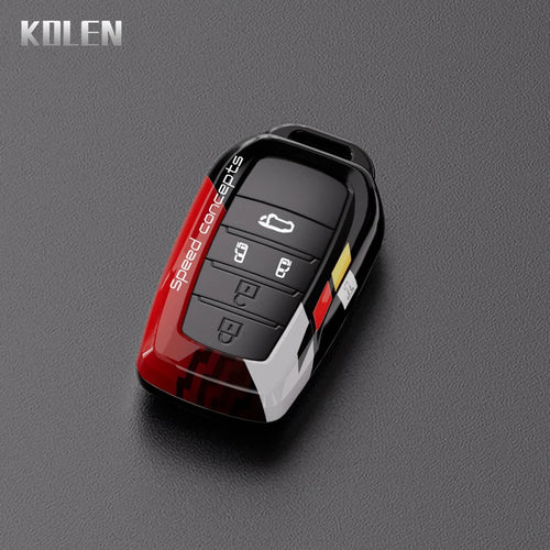 ABS Carbon Fiber Car Key Case Cover For Toyota Corolla Land Cruiser