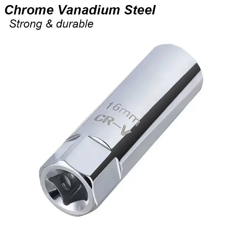 Spark Plug Socket Wrench Key Adapter 14 16mm Install Replace Repair