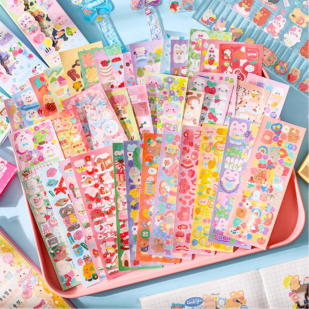 Kawaii Stickers for Kids Cute Stationary Aesthetic Diary Decoration