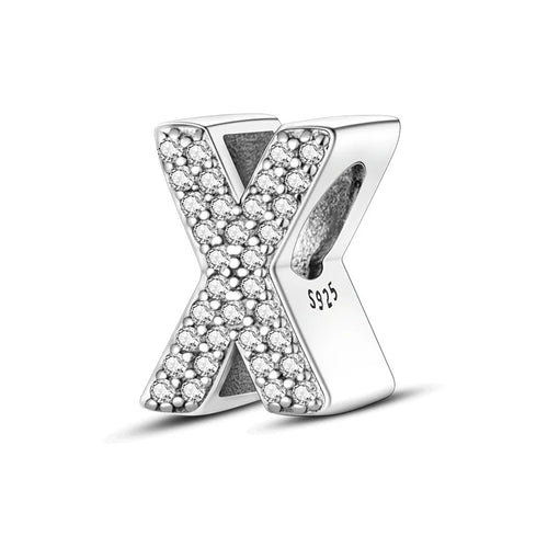 26 Letters Charm Beads Fit For Pandora 925 Sterling Silver Bracelet