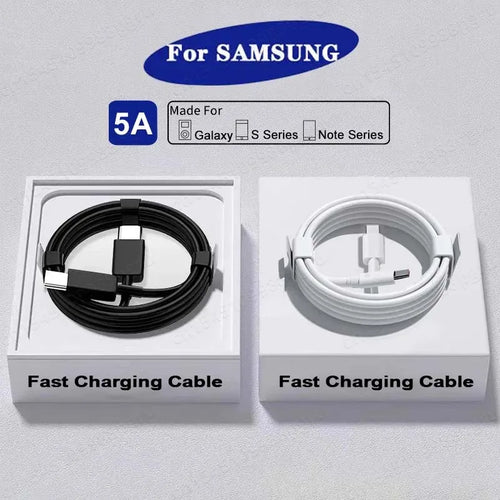 2PCS PD 45W USB C Cable For Samsung Galaxy S20 S21 S22 S23 Ultra Note