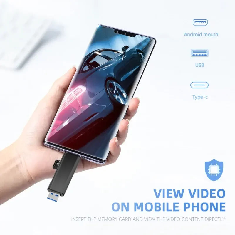 New 5 in 1 Multifunction USB 2.0 Type C USB Micro USB SD TF Memory