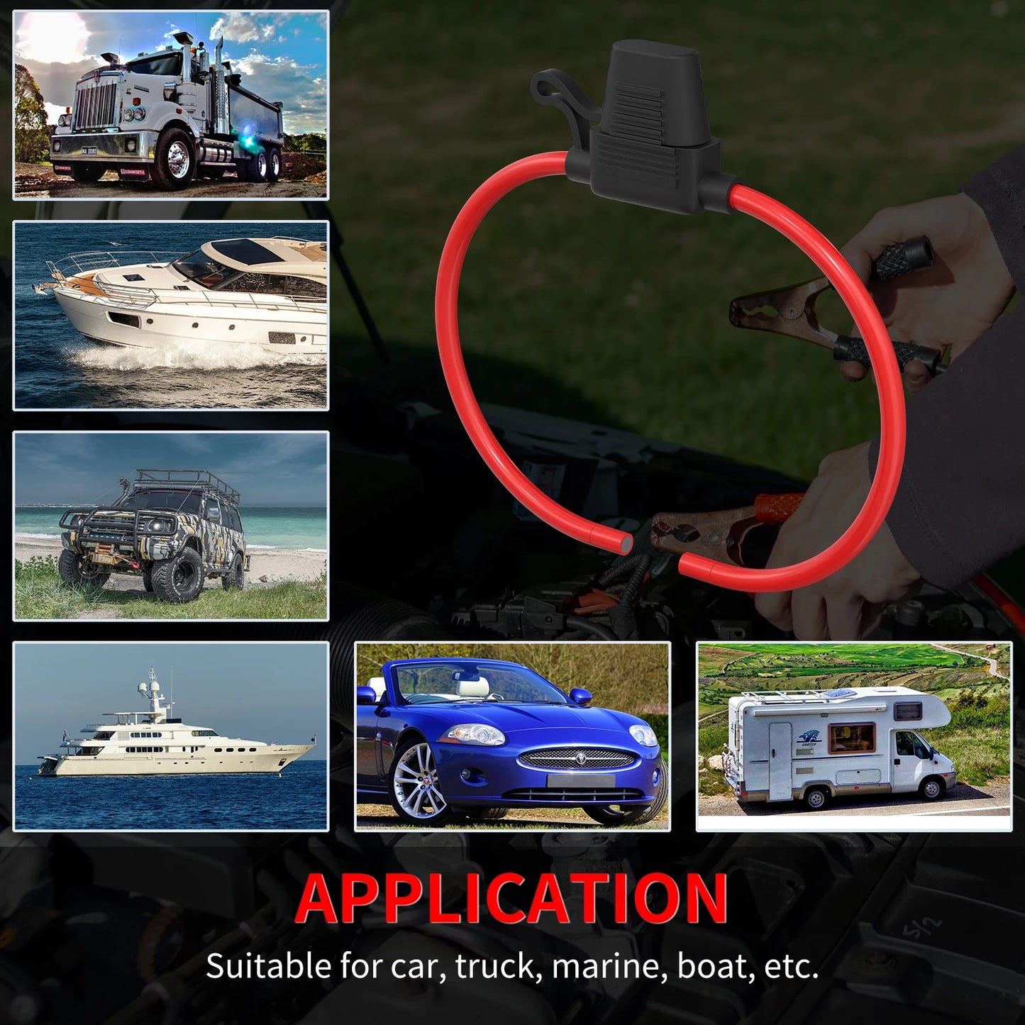 DaierTek 5PCS 18 Gauge Fuse Holder 12V for ATC/ATO Blade Fuse Inline