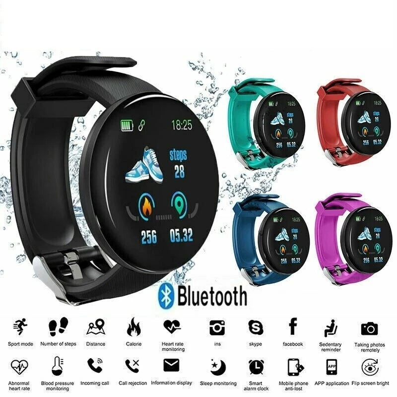 For Xiaomi Bluetooth Smart Watch Men Women Blood Pressure Heart Rate