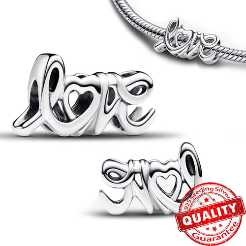New Arrival 925 Sterling Silver Love You Mom Entwined Infinite Hearts