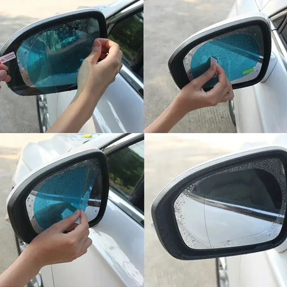 2PCS Car Rainproof Film Wholesale Cars Rearview Sticker Mirror