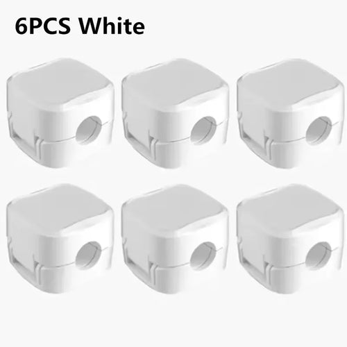 6PCS Magnetic Cable Clips Cable Smooth Adjustable Cord Holder Under