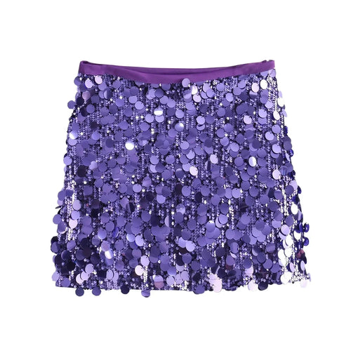 ASDS Mini Skirt For Women Sexy Sequin Short Skirts Vintage Y2k Women
