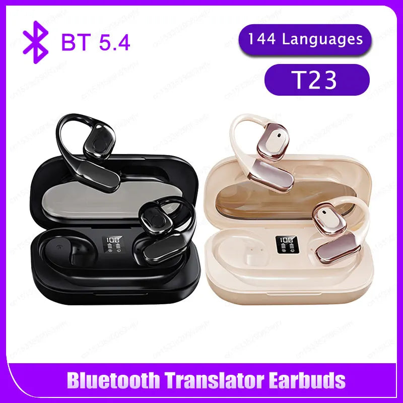Translator Earbuds 142 Languages Noise Cancelling Bluetooth 5.4