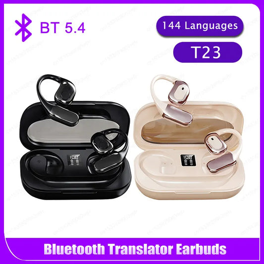 Translator Earbuds 142 Languages Noise Cancelling Bluetooth 5.4