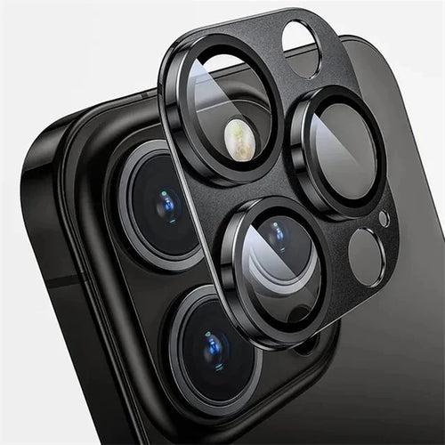Metal armor Camera Lens Protector Glass For iPhone 14 15 Pro Max Back