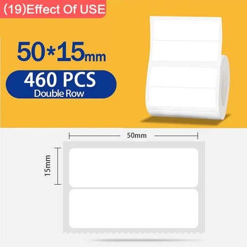 Niimbot 1Roll B1 White Sticker Waterproof Paper Adhesive Label White
