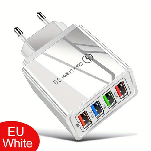 EU US Plug 3A USB Charger Multi Port 4 USB Quick Charge 3.0 For Phone