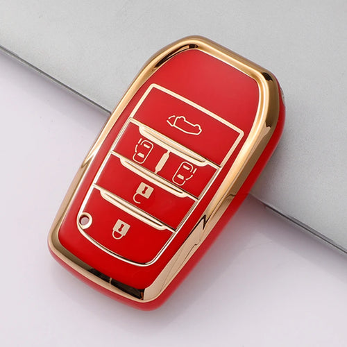 2 3 4 Buttons TPU Car Key Case Cover for Toyota Land Cruiser 200 300