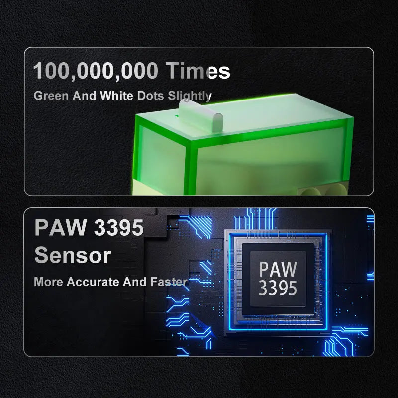 AJAZZ AJ179 PRO PAW3395 Lightweight Wired Wireless Mouse with Magnetic