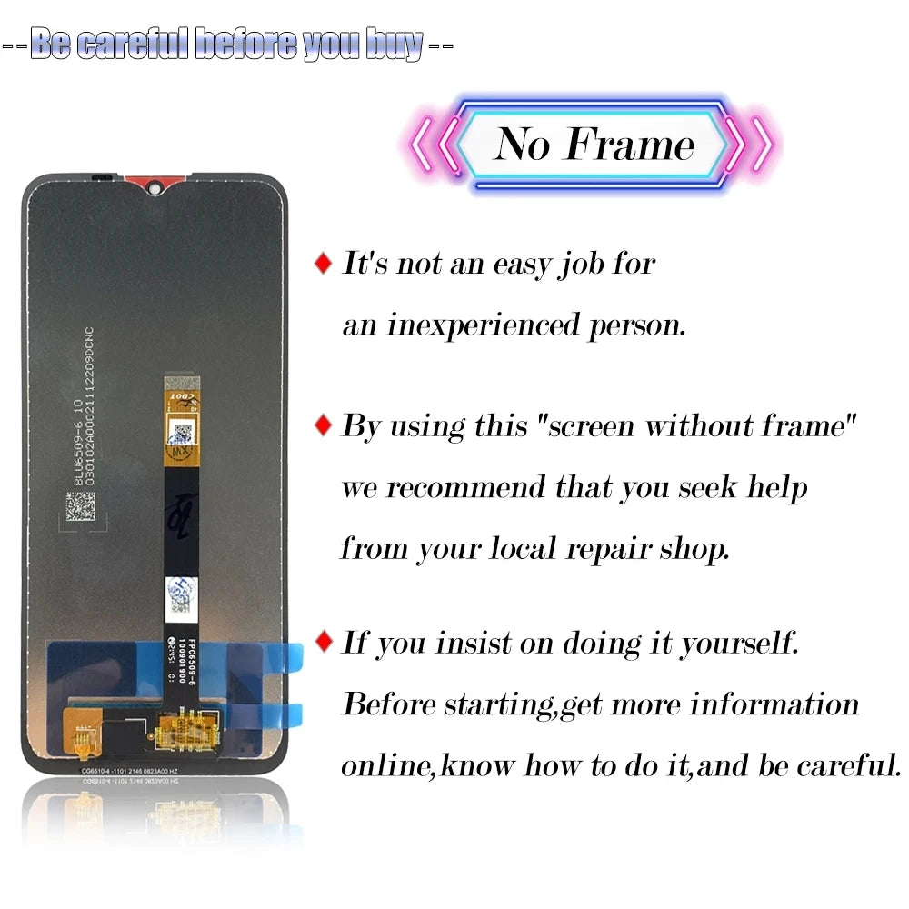 For Nokia G300 LCD Display Touch Screen With Frame Digitizer Assembly