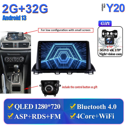 Car Multimedia Android For Mazda 3 Axela 2014-2017 2018 2019 Head Unit