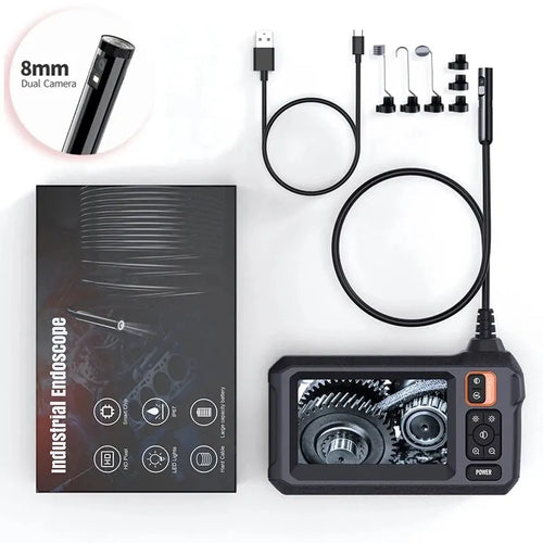 Industrial Endoscope Camera 8mm HD1080P 4.3inch IPS Screen 1080P Pipe
