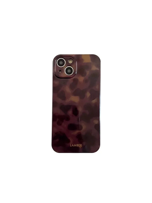 Brown Amber Pattern Cover Case for iPhone 15 14 13 12 11 Pro Max