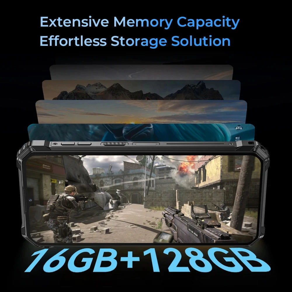 Oukitel WP36 Rugged Smartphone 10600mAh 6.52" HD+ Cell phone 16GB