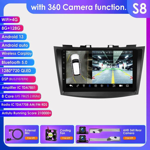 Hizpo Car Radio Multimedia Player For Suzuki Swift 4 2011 2012 2013