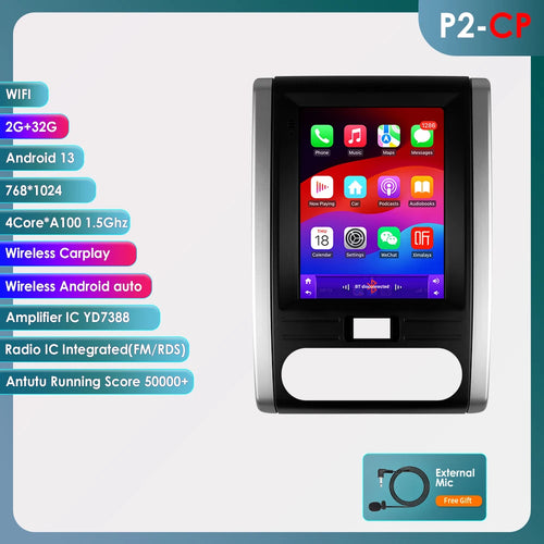 Hizpo For Tesla Style Android 13 Car Radio for Nissan X-Trail Xtrail 2