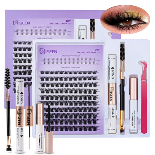 DIY Lash Extension Mix Styles Lash Clusters Individual with Bond&Seal